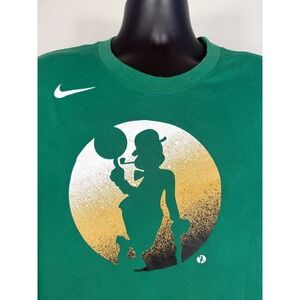 Boston Celtics Nike NBA Dri-Fit Leprechaun Logo T-Shirt Green XL